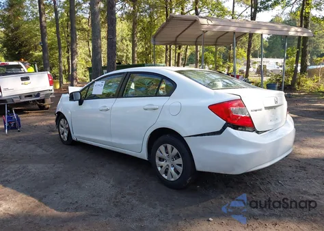 2012 Honda Civic Sdn Lx z USA, uszkodzony, nr VIN 2HGFB2F57CH314197